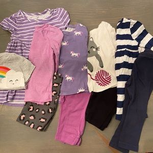 Toddler Girls 2t Capsule Bundle Outfits Old Navy Cat & Jack Circo